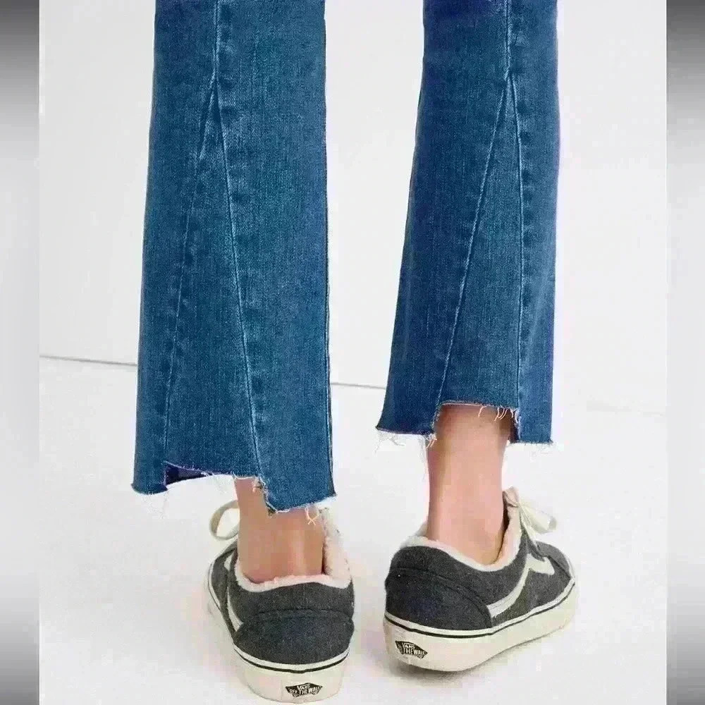 Madewell High Rise Cali Demi-Boot Jeans -Kemper Wash: Back-Seam Edition Size 27 - Picture 3 of 14